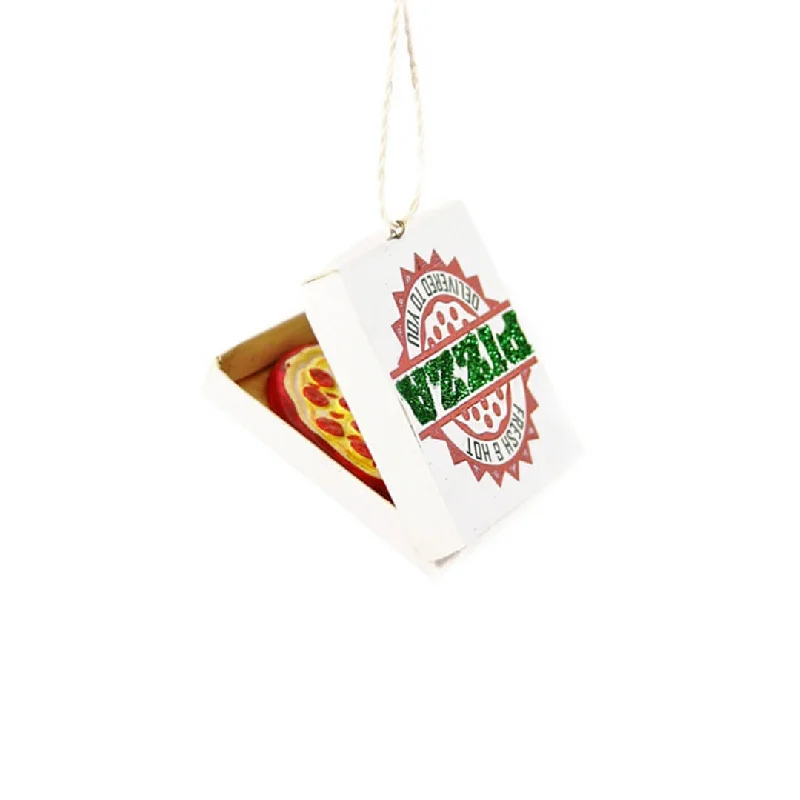 Pizza Delivery Box Ornament 2.75"