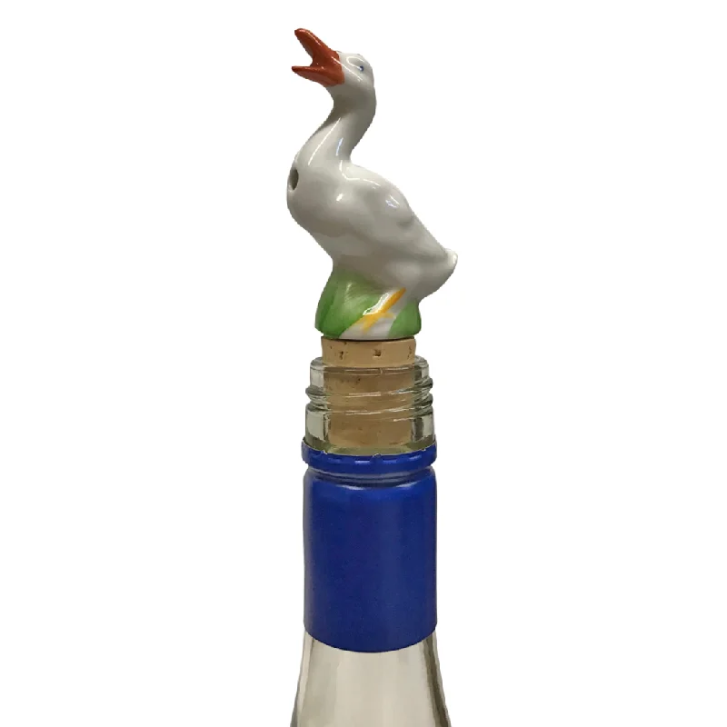 Porcelain Goose schnapps pourer by Lindner Porcelain