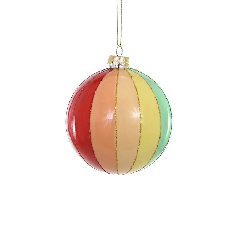 Rainbow Hue Bauble Ornament 2.75"