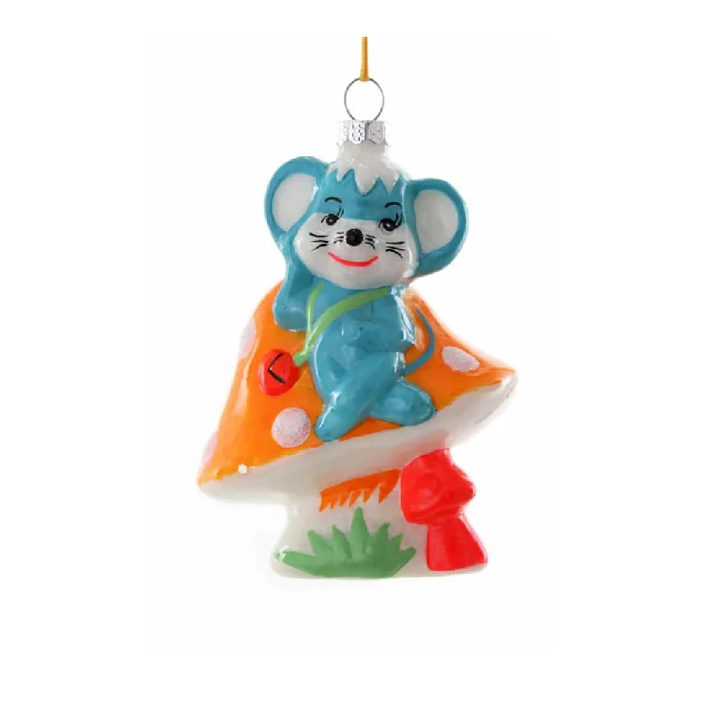 Lazy Mouse Ornament 4.5"