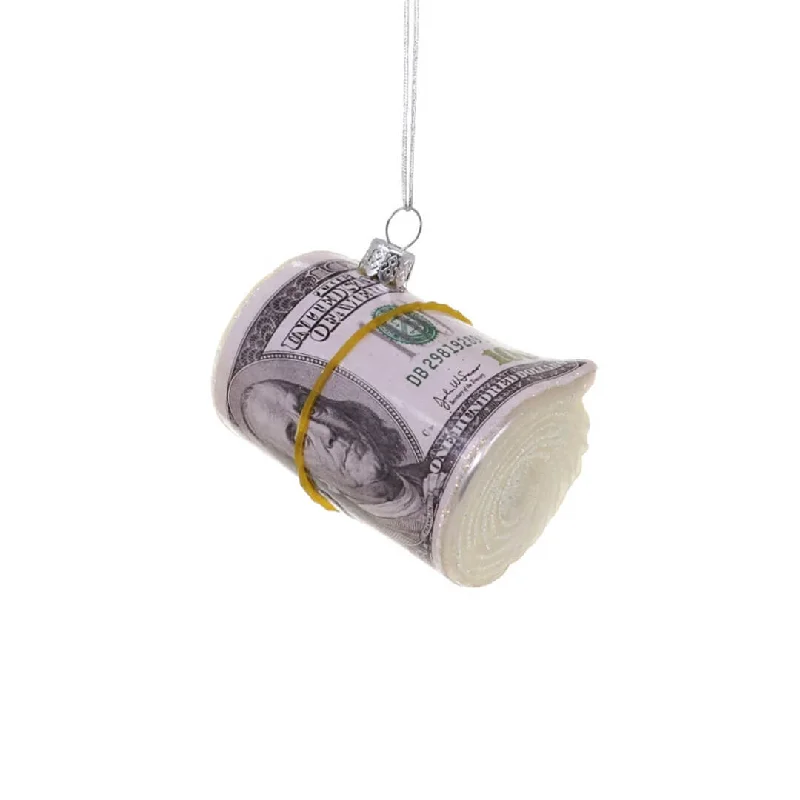 Roll of Cash Ornament 2.75"