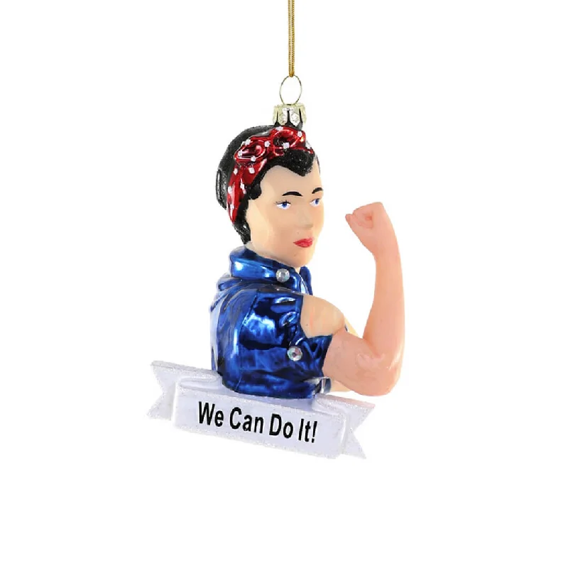 Rosie the Riveter Ornament 5"