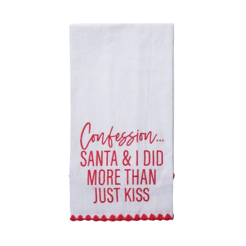 Santa And I Did More Tea Towel