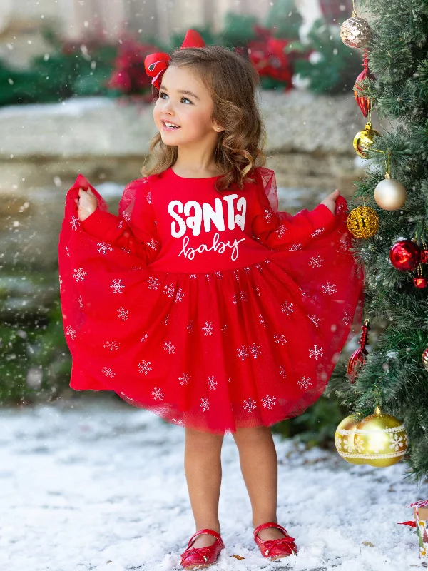 Santa Baby Christmas Tutu Dress