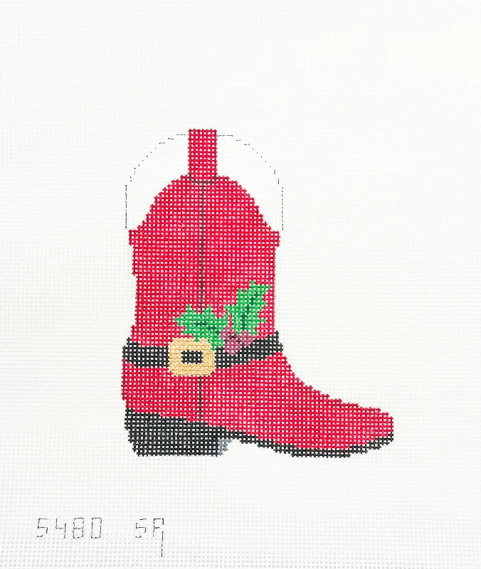 Santa Suit Cowboy Boot Mini Stocking