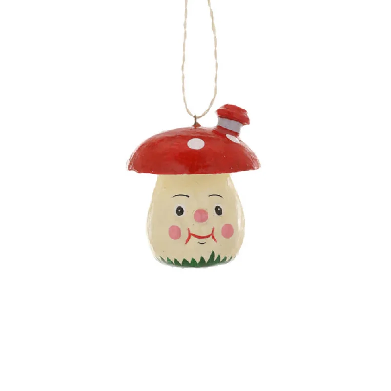 Small Jaunty Mushroom Ornament 2"