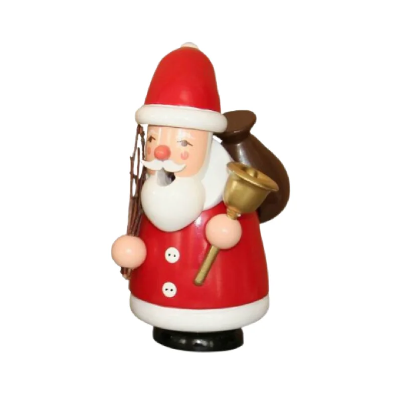 Santa with Switches Smoker, 13cm by Erzgebirgische Holzkunst Gahlenz GmbH