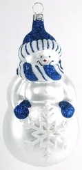 Snowflake Snowman Ornament by Old German Christmas