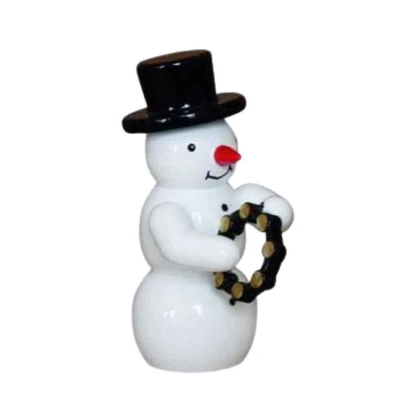 Snowman Band, Snowman with Timpani by Erzgebirgische Holzkunst Gahlenz GmbH