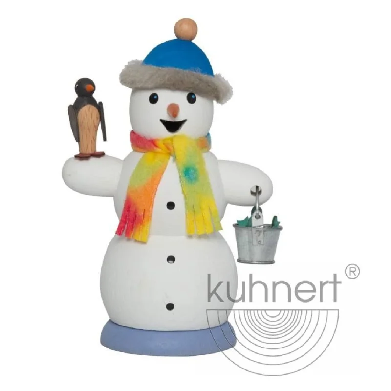 Snowman with Penguin Incense Smoker by Kuhnert GmbH