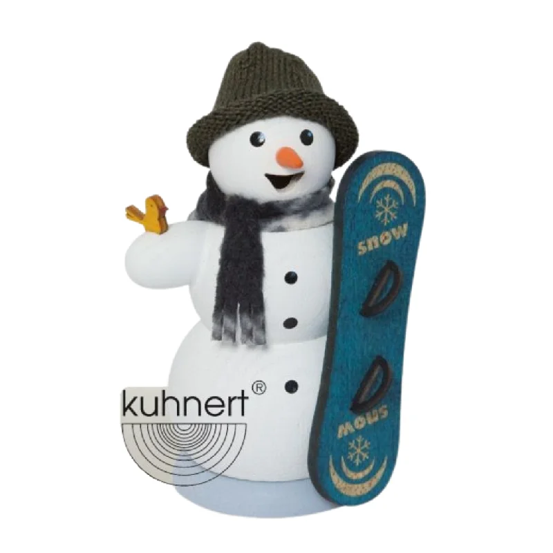 Snowman with Snowboard Incense Smoker by Kuhnert GmbH