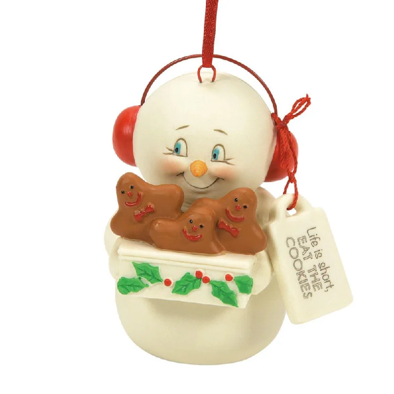 Snowpinion: Life Is Short Eat Cookies Ornament