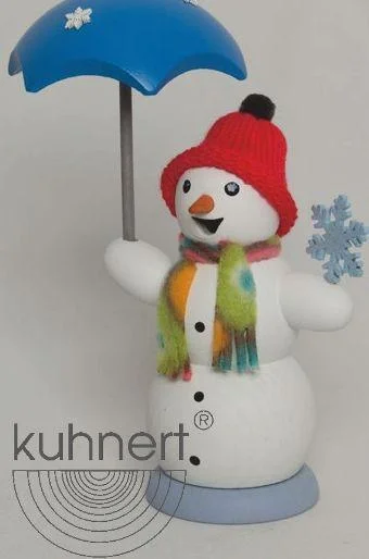 Snowwoman with Umbrella, Incense Smoker by Kuhnert GmbH