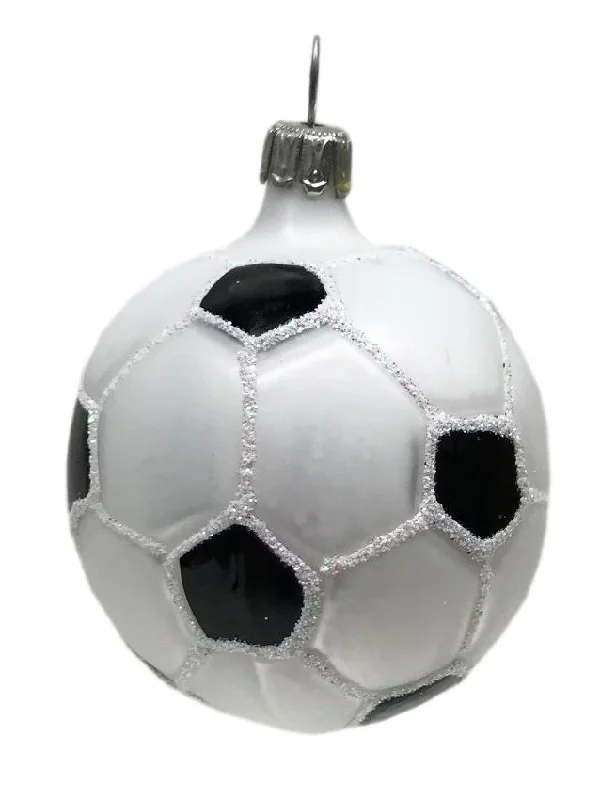 Soccer Ball with Glitter Ornament by Old German Christmas