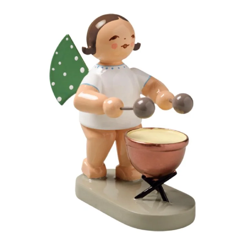 Standing Angel with Kettle Drum made by Wendt und Kuhn