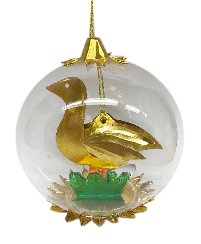 Goose Foil Ornament, standing by Resl Lenz