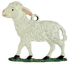 Standing Sheep Pewter Ornament by Kuehn Pewter