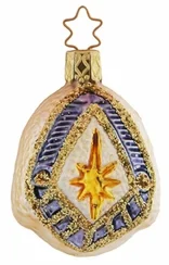 Star of Bethlehem, Blue Ornament by Inge Glas of Germany