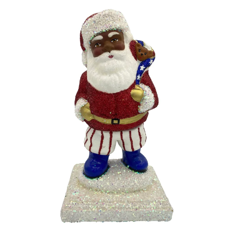 One-of-a-Kind Stars and Stripes Suited Santa by Ino Schaller