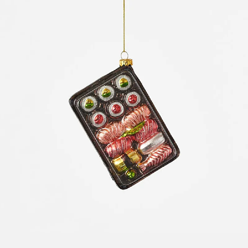 Sushi Bento Box Ornament 5"