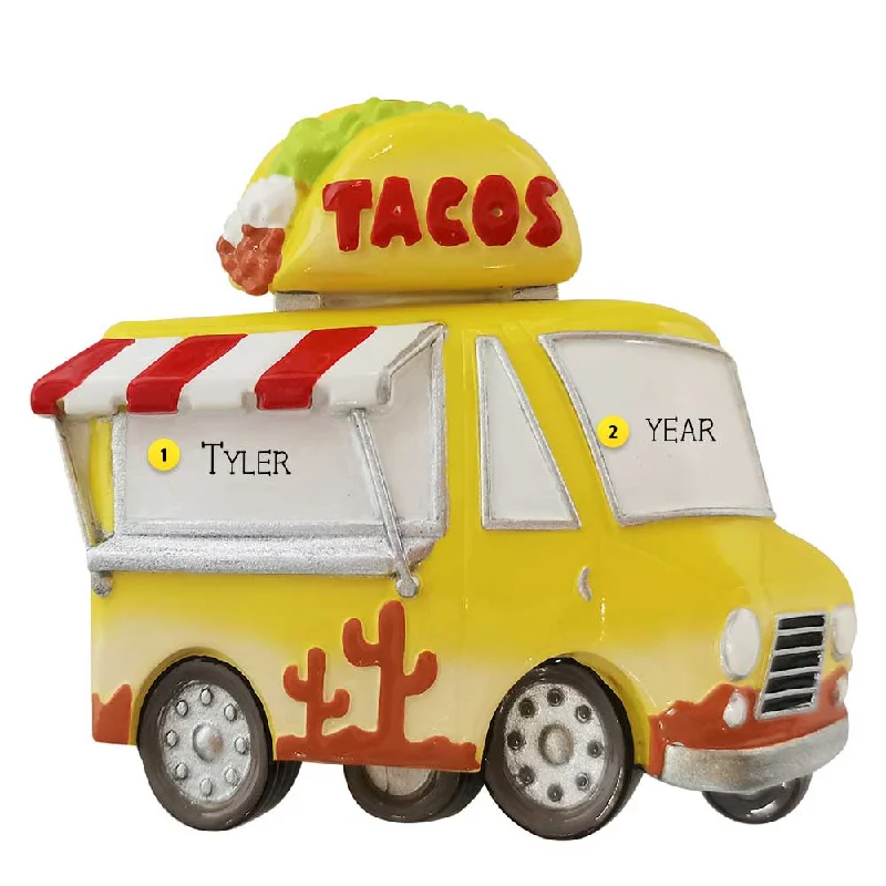 Personalized Taco Food Truck Ornament