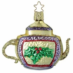 Tea For Two Teapot Ornament by Inge Glas of Germany