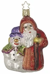 Teamed Up for Christmas Ornament by Inge Glas of Germany