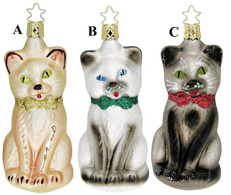 The Cat's Meow Ornament by Inge Glas of Germany