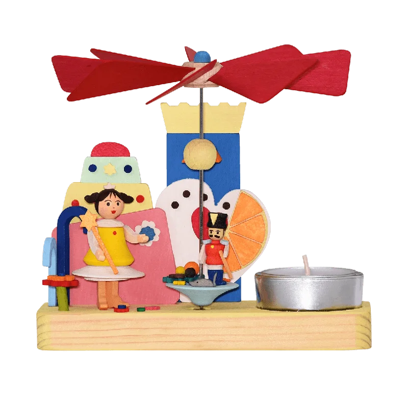 The Nutcracker with Clara Tealight Pyramid by Graupner Holzminiaturen