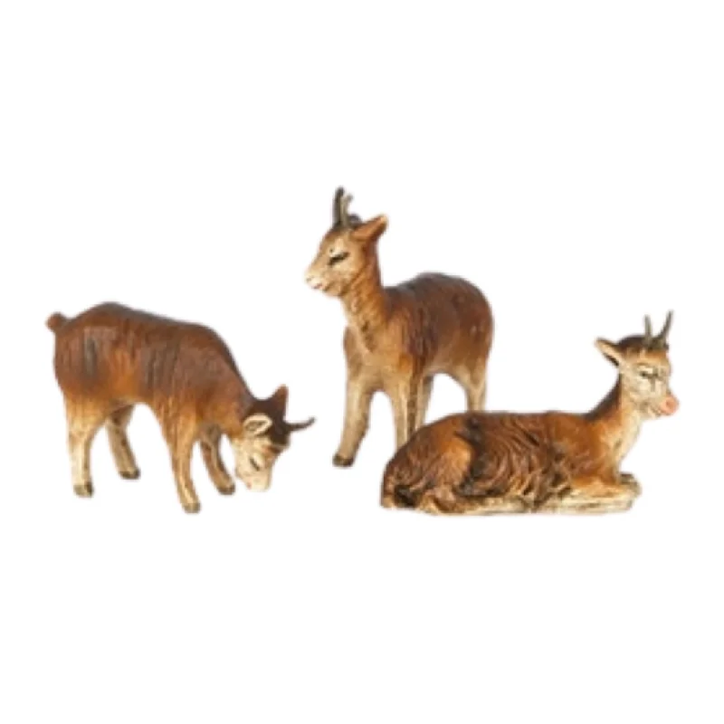 Group of 3 Goats, 10-11cm scale by Marolin Manufaktur