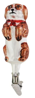 Toby, Clip-on Dog Ornament by Inge Glas of Germany