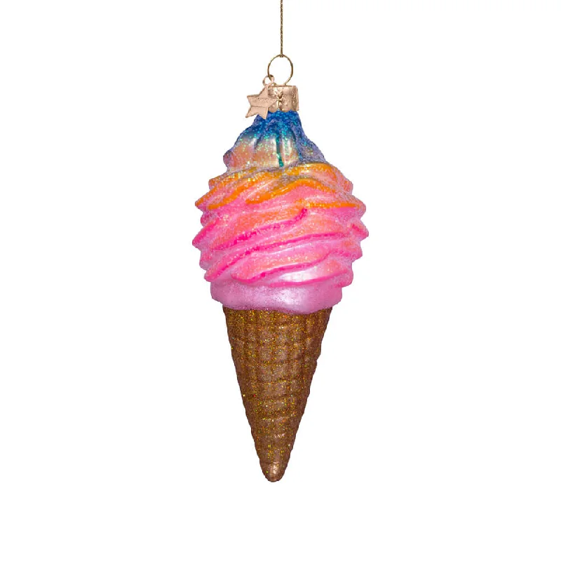 Rainbow Ice Cream Ornament