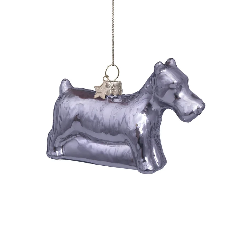 Silver Opal Monopoly Dog Ornament