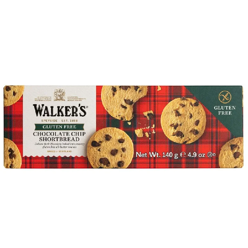 Walkers Gluten-Free Chocolate Chip Shortbread, 4.9 Ounce