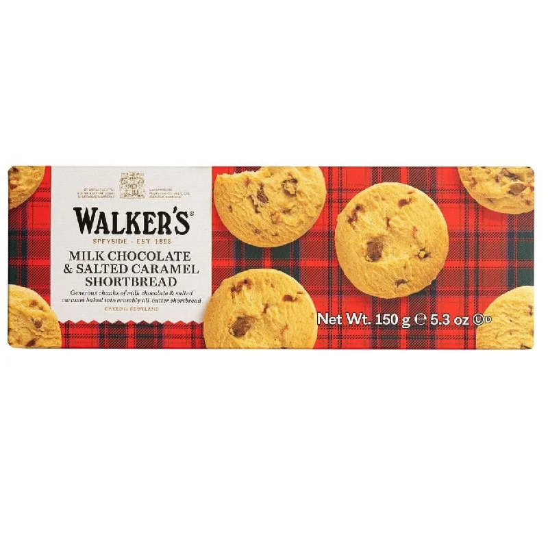 Walkers Shortbread Salted Caramel & Milk Chocolate Chunk Cookies, 5.3 Ounces