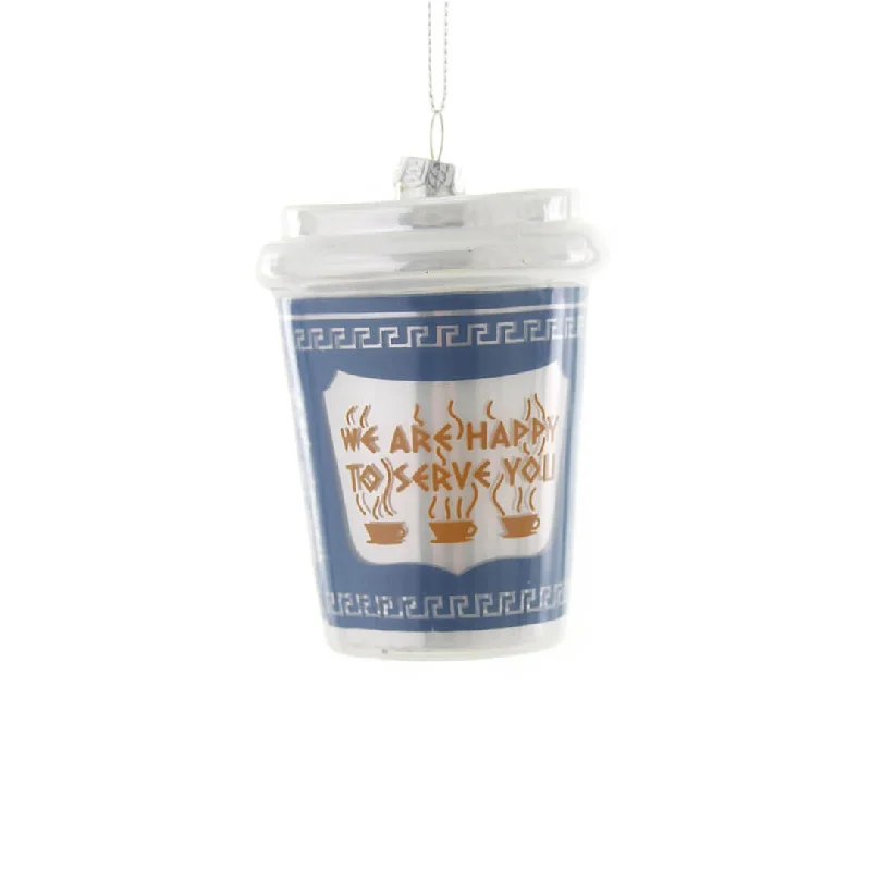 We Are Happy To Serve You Cup Ornament 3.5"