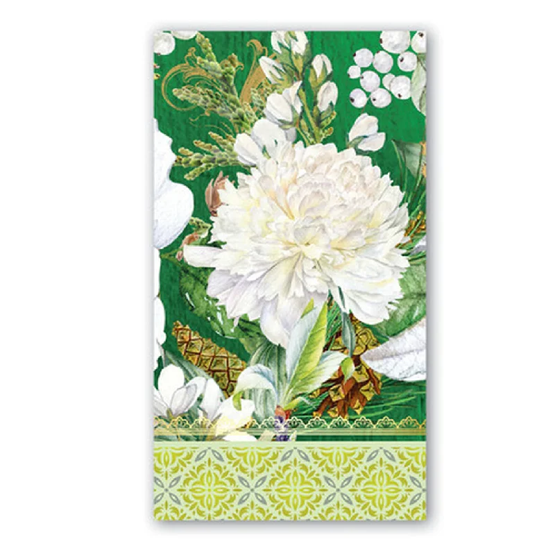 Winter Blooms Paper Guest Towels - Buffet Napkins