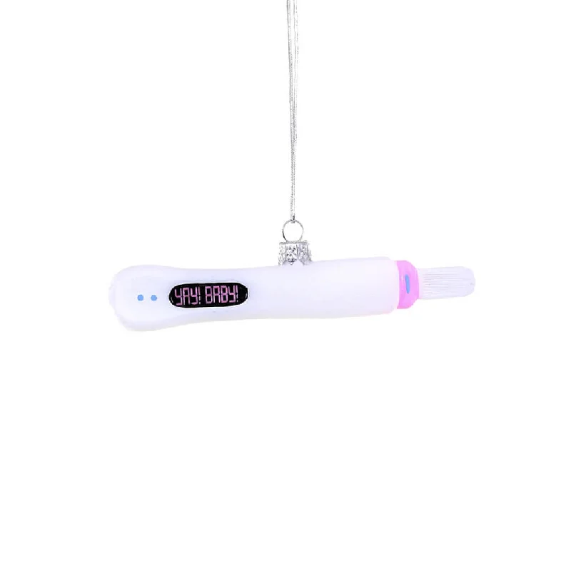 Yay! Baby! Pregnancy Test Ornament 4.25"