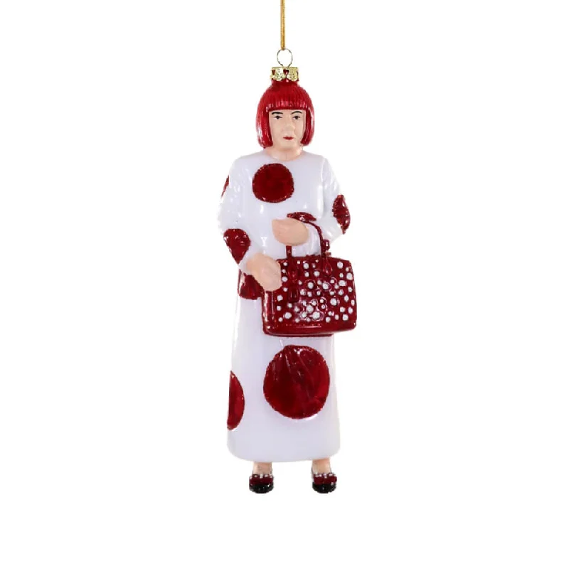 Yayoi Kusama Ornament, 8"