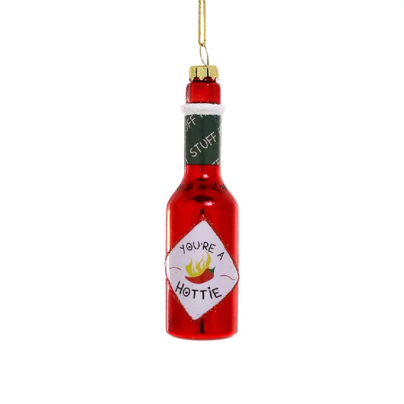 You'er A Hottie Hot Sauce Ornament 4.5"